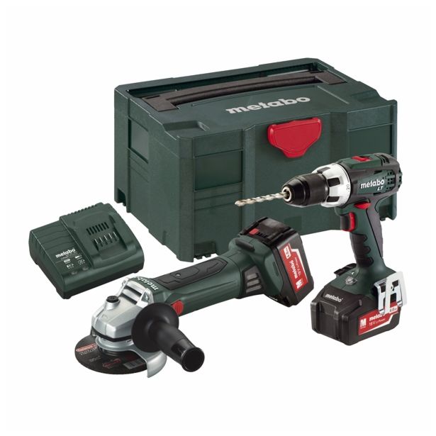 BATERIJSKI STROJI V KOMPLETU METABO COMBO SET 2.4.1 18 V (BS 18 LT + W 18 LTX 125 QUICK)