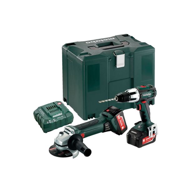 BATERIJSKI STROJI V KOMPLETU METABO COMBO SET 2.4.2 18 V (SB 18 LT + W 18 LTX 125 QUICK)