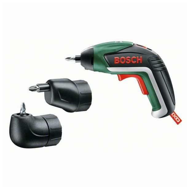 AKUMULATORSKI VIJAČNIK BOSCH DIY KOMPLET IXO FULL S KOTNIM IN EKS.NASTAVKOM