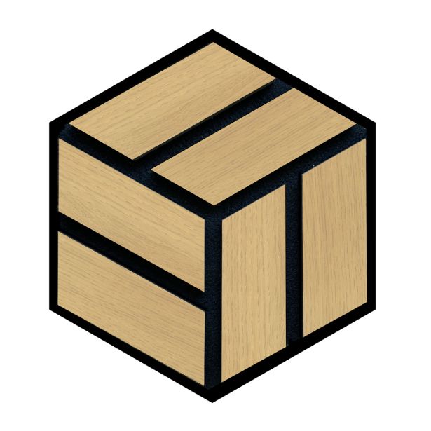 AKUSTIČNI PANEL FN ACUSTICO HEXAGO Q HRAST NATUR 300X260X19 MM