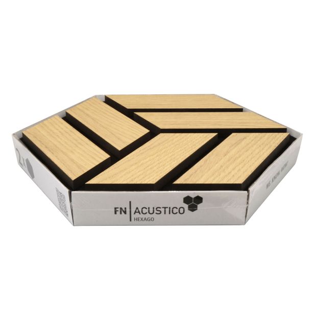 AKUSTIČNI PANEL FN ACUSTICO HEXAGO Q HRAST NATUR 300X260X19 MM