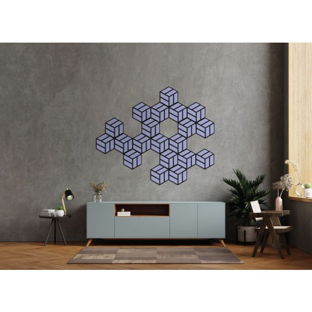AKUSTIČNI PANEL FN ACUSTICO HEXAGO Q LAVENDEL 300X260X19 MM
