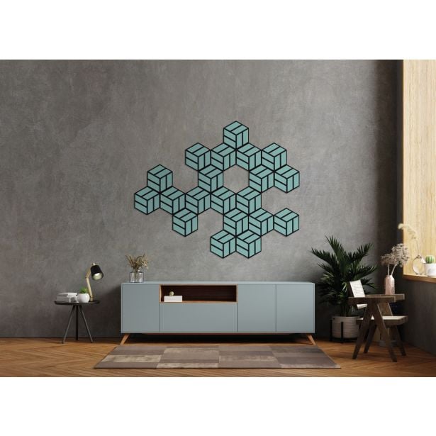 AKUSTIČNI PANEL FN ACUSTICO HEXAGO Q OCEAN SPLASH 300X260X19 MM