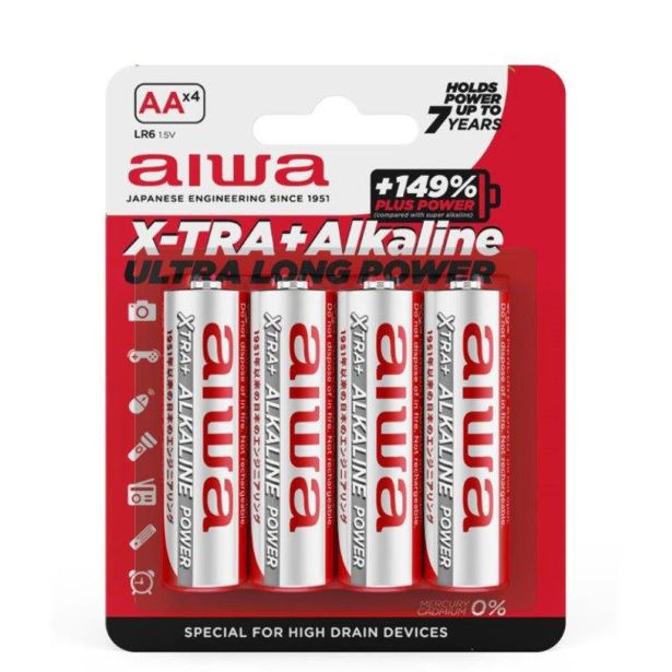 ALKALNI BATERIJSKI VLOŽEK AIWA X-TRA + ALKALINE 48X1.5V AA (AB-AALR6/4)