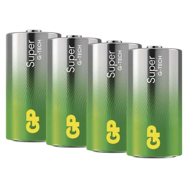 ALKALNI BATERIJSKI VLOŽEK GP SUPER LR14 (C) 4 FOLIJA