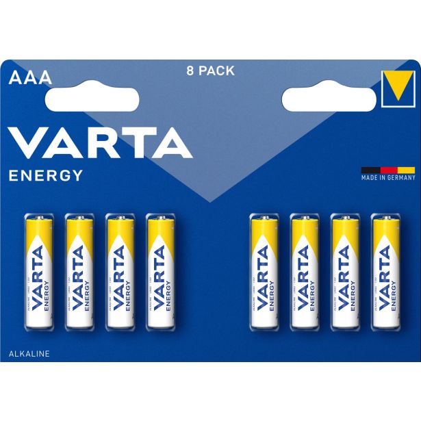 ALKALNI BATERIJSKI VLOŽEK VARTA LR03 AAA 8/1 ENERGY