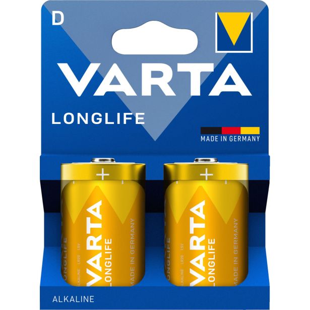 ALKALNI BATERIJSKI VLOŽEK VARTA LR20 D BL/2 D LONGLIFE