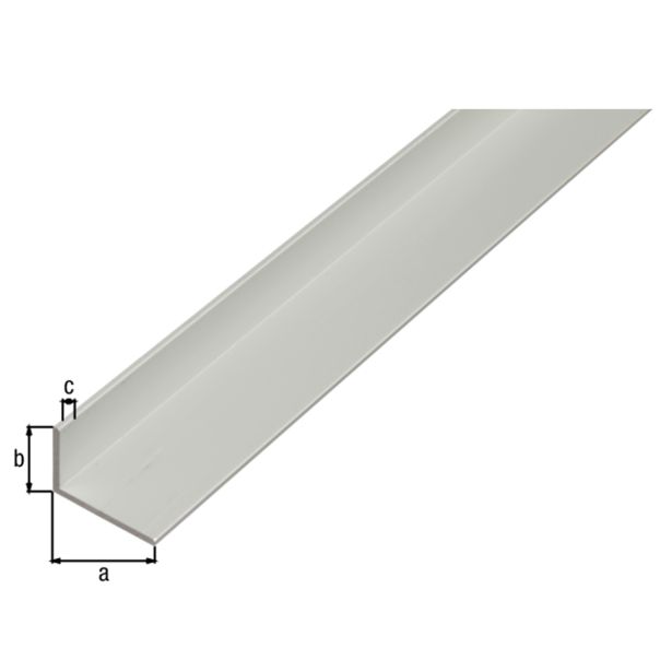 KOTNI PROFIL ALBERTS ALU 15X10X1.5X2600 MM SREBRNO ELOKSIRAN