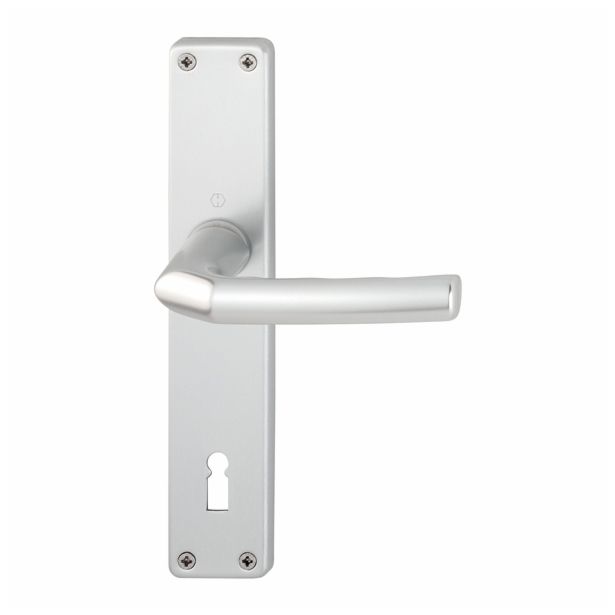 ALU KLJUKA ZA VRATA HOPPE BIRMINGHAM S ŠČITOM KLJUČ F-1