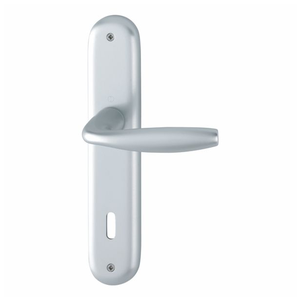 ALU KLJUKA ZA VRATA HOPPE NEW YORK S ŠČITOM KLJUČ F-1 8/9