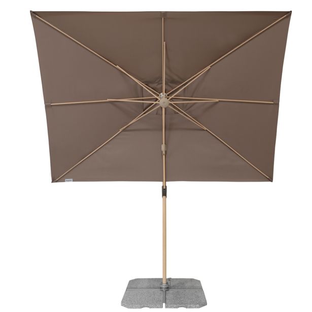 SENČNIK DOPPLER ALU-LES 220X300 CM RJAV