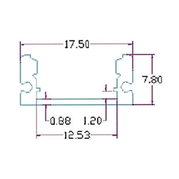 SESTAVNI DEL MENTES ALU PROFIL 2M NADGRADNI MAT KLIP ZAPENJANJE