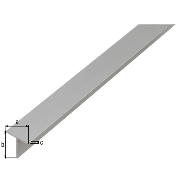 T-PROFIL ALBERTS ALU, 15X15X1.5X1000 MM