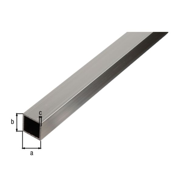 KVADRATNA CEV ALBERTS ALU, 20X20X1.5X2600 MM