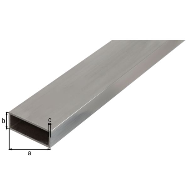 KVADRATNA CEV ALBERTS ALU, 50X20X2.0X2600 MM