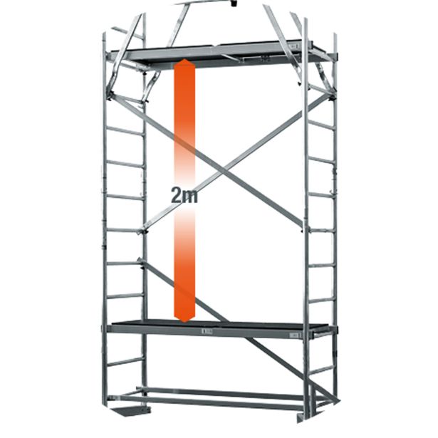 ALUMINIJASTI VEČNAMENSKI ODER KRAUSE MONTO CLIMTEC, DELOVNA VIŠINA 7 M