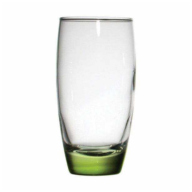 KOZAREC ZA VODO/SOK STEKLARNA HRASTNIK AMANTEA 3/1 35 CL BARVNO DNO ZELENO