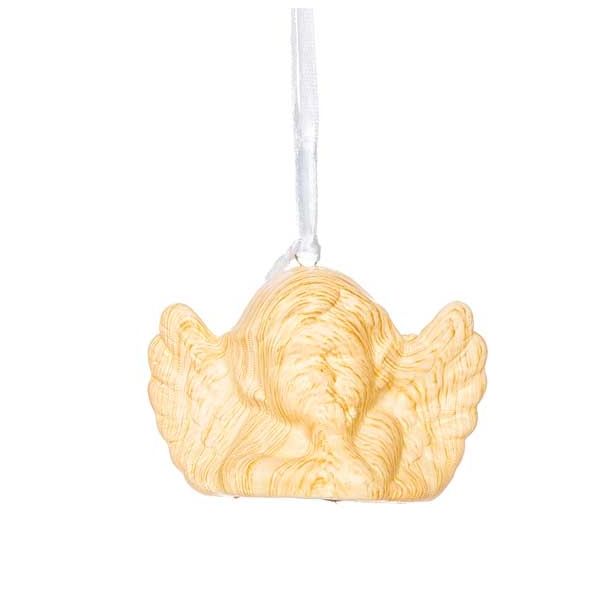 OKRASEK ZA JELKO GLOSSTYLE ANGEL 7 CM IMITACIJA LESA IZ KERAMIKE