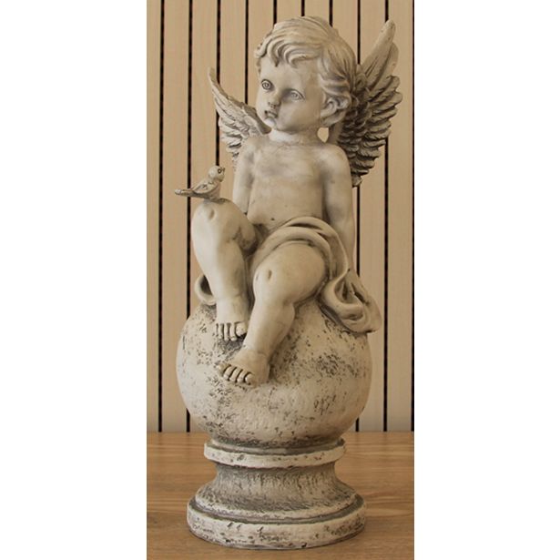 FIGURA, OKRASNA ANGEL BETON BARVA VIŠ 40 CM