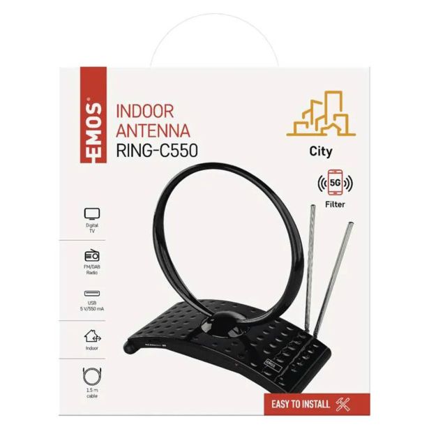 ANTENA EMOS CITY RING-C550 J0701