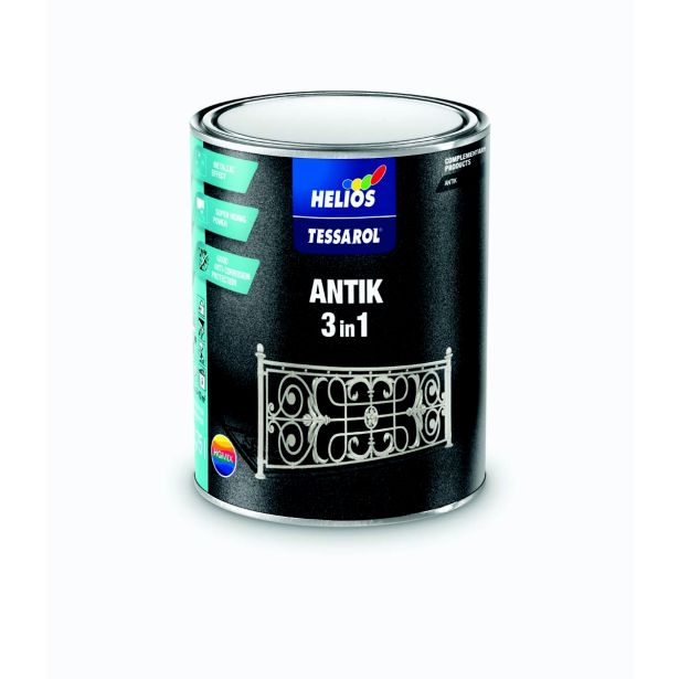 POKRIVNI PREMAZ HELIOS TESSAROL ANTIK 3IN1 ANTRACIT 0.75L