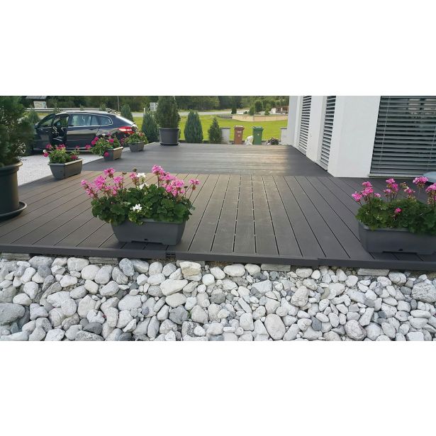 WPC DESKA ZA TERASO ANTRACIT 3 KOS/PAK 2200X150X25 MM