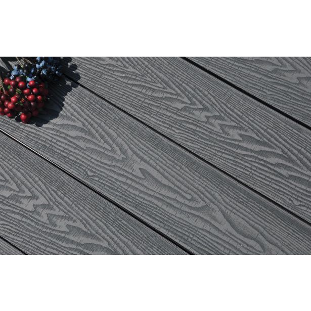 WPC DESKA ZA TERASO BAMBUSWPC ANTRACIT 3D 4000X140X23 MM