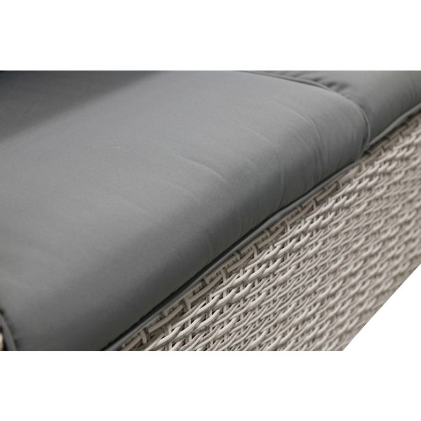 GARNITURA UMETNI RATAN BIVA AREZZO 2-DELNA, SIVA MIZA+KLOP