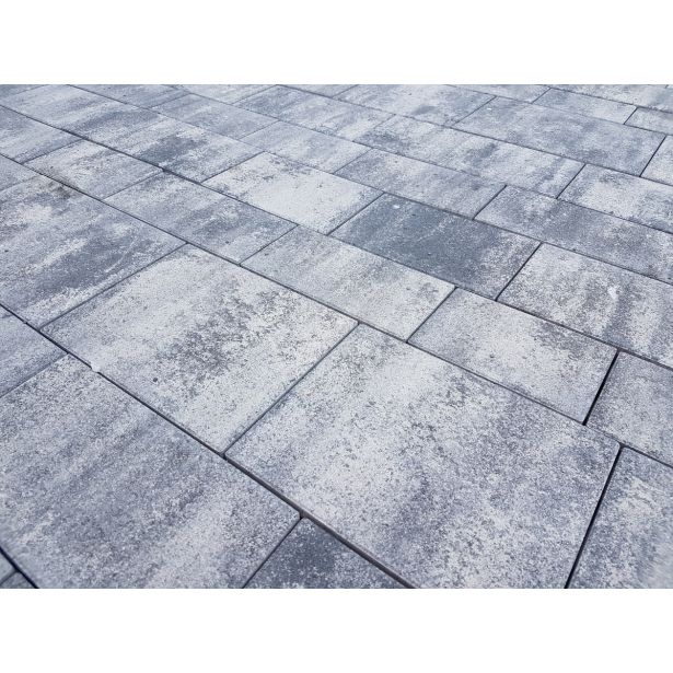 BETONSKI TLAKOVEC OBLAK GROUP AREZZO MIX 16 TONALIT BEL, ČRN