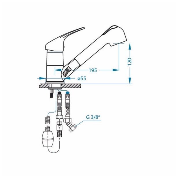 ARMATURA ZA KORITO ALVEUS AM 20-PS