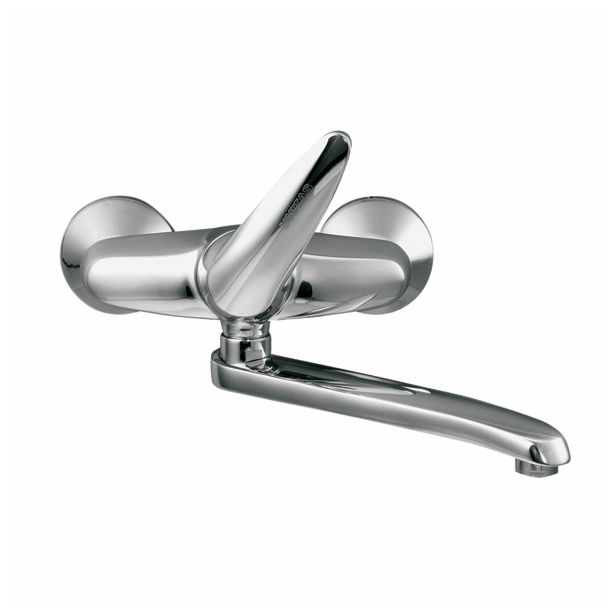 PIPA KUHINJSKA UNITAS PRESTIGE STENSKA, DOLGI IZLIV L=200 MM, KROM