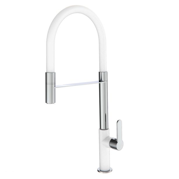 ARMATURA ZA POMIVALNO KORITO BLITZ K 1710 FLEX V BELI BARVI