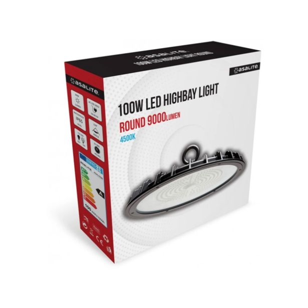 ASALITE LED STROPNA SVETILKA HIGHBAY, 100W, 4500K, 9000LM
