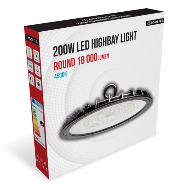 ASALITE LED STROPNA SVETILKA HIGHBAY, 200W, 4500K, 18.000LM