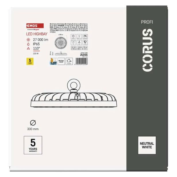 ASIMETRIČNI REFLEKTOR EMOS HIGH BAY CORUS LED 225W