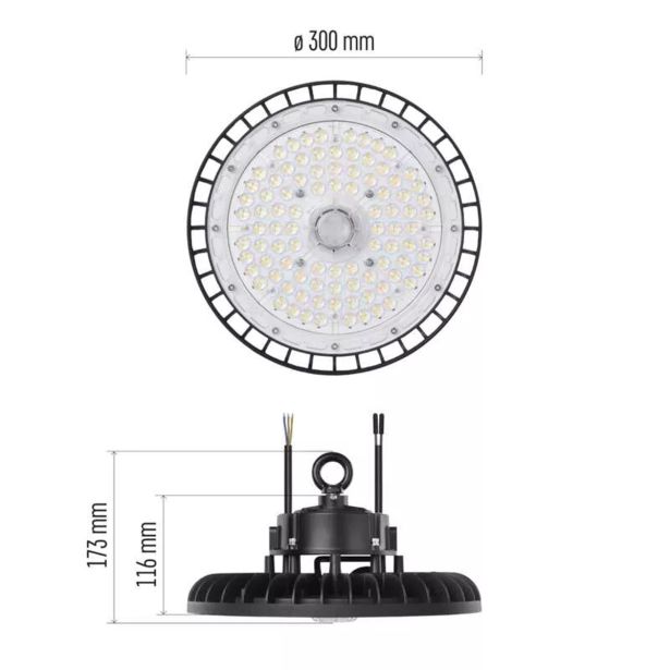 ASIMETRIČNI REFLEKTOR EMOS LED HIGHBAY ASTER 150 W 90° NW