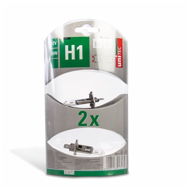 AVTOMOBILSKA ŽARNICA UNITEC UNITECH ŽARNICE ZA GLAVNE LUČI 2KOS H1