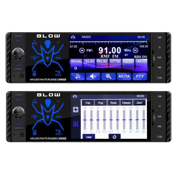 AVTORADIO BLOW SPIDER ČRNA