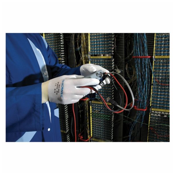 GUMENE ROKAVICE B0 500 ŠT. M/7 POLIURETAN BARVA BELA