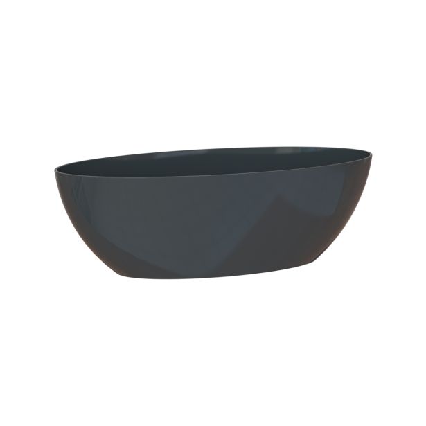 PE NOTRANJI LONEC BAHIA PLANT BOX ANTRACIT OVAL 45X17CM