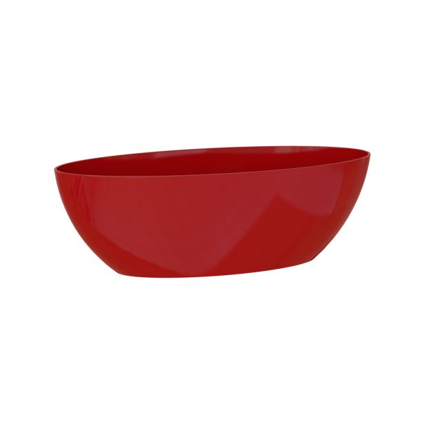 PE NOTRANJI LONEC BAHIA PLANT BOX RDEČ OVAL 45X17CM