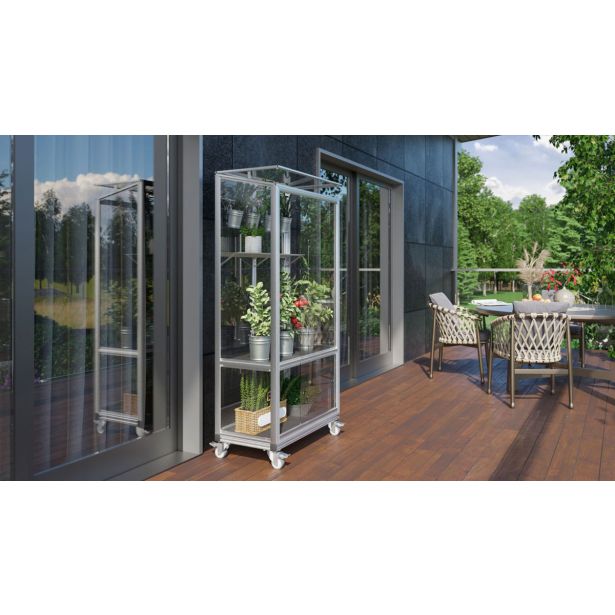 BALKONSKI RASTLINJAK VITAVIA POLIS 350 ESG, ALU KOLESA