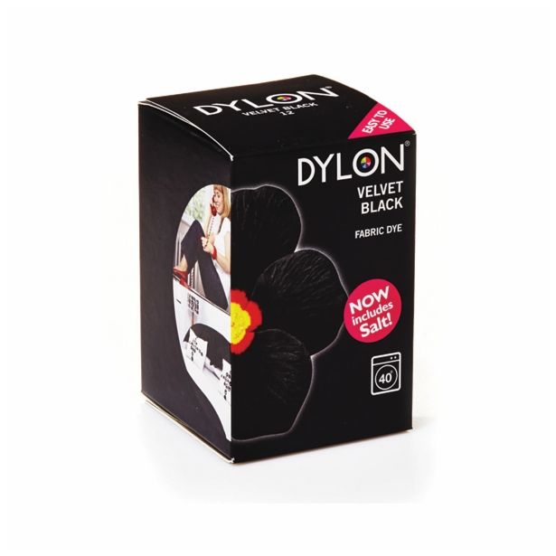 BARVA ZA TEKSTIL DYLON ČRNA 12 350 G VELVET BLACK