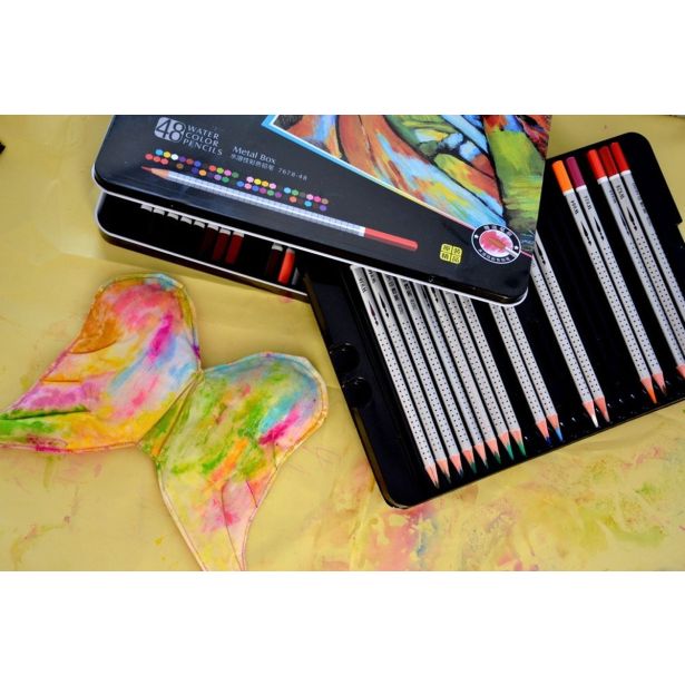 BARVICE LEVIA AKVAREL 1/48 + ČOPIČ KOVINSKA EMBALAŽA 009907