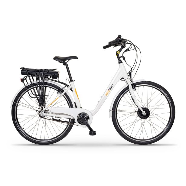 ELEKTRIČNO KOLO ECOBIKE BASIC NEXUS BELE BARVE MESTNO 71.12 CM (28")