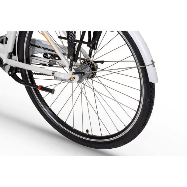 ELEKTRIČNO KOLO ECOBIKE BASIC NEXUS BELE BARVE MESTNO 71.12 CM (28")