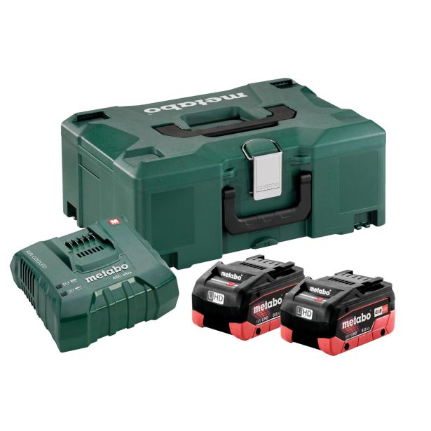 OSNOVNI SET METABO 2 X LIHD 8,0 AH + ASC ULTRA + METALOC