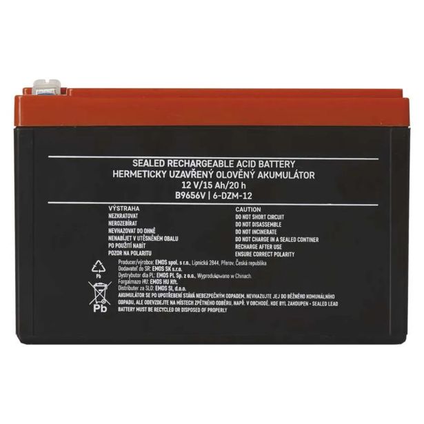 BATERIJA GP SLA 12 V/15 AH SVINČENA