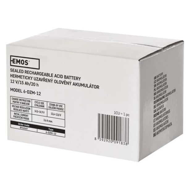 BATERIJA GP SLA 12 V/15 AH SVINČENA