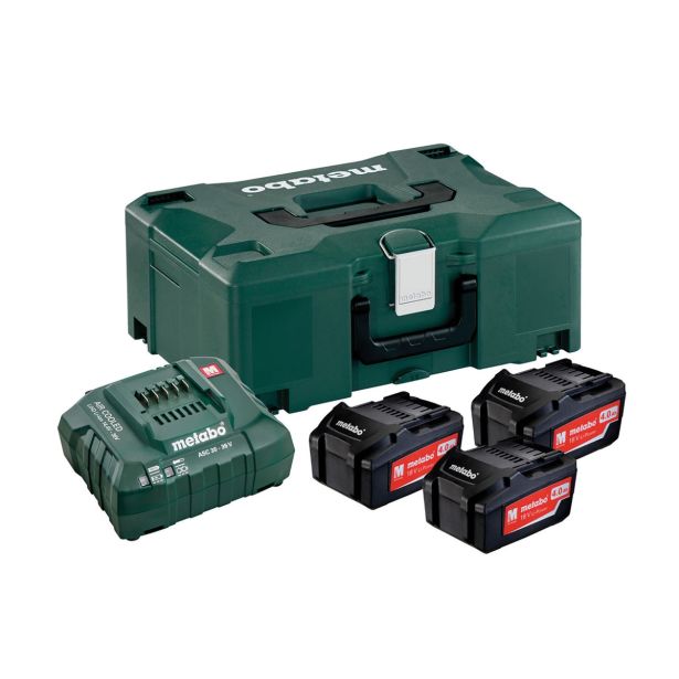 OSNOVNI SET METABO 3 X 4.0 AH + METALOC